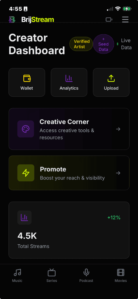 Creator Dashboard